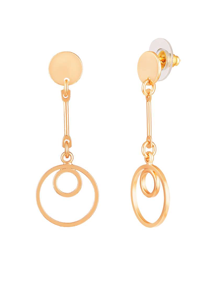 gold brass drop earring - 18341204 -  Standard Image - 1