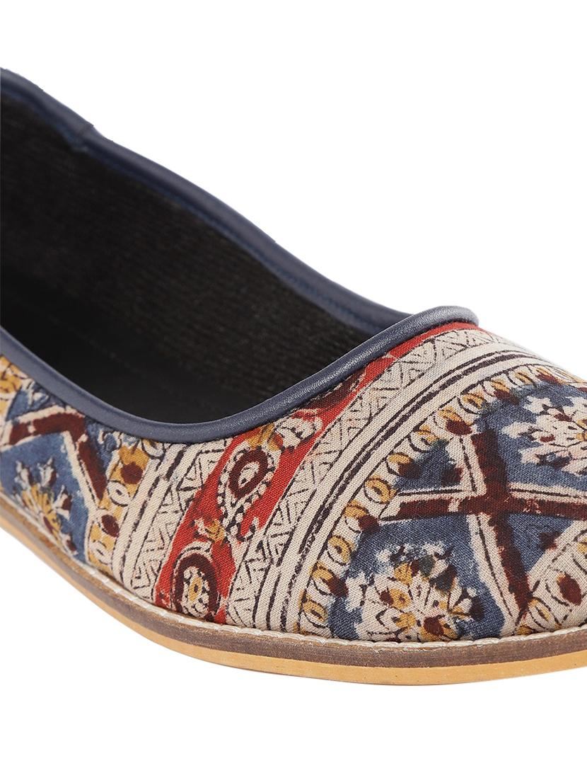 multi colored fabric slip on ballerina - 18341338 - Standard Image - 4