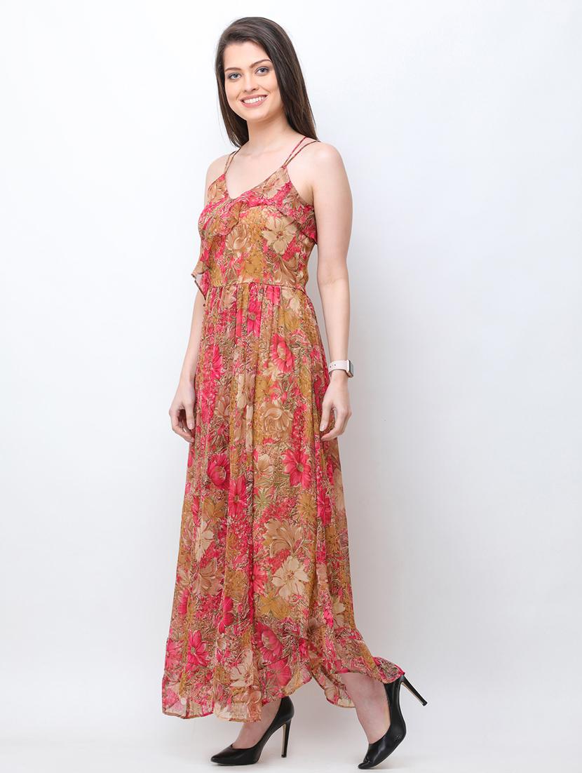 cami neck floral maxi dress - 18341968 -  Standard Image - 1
