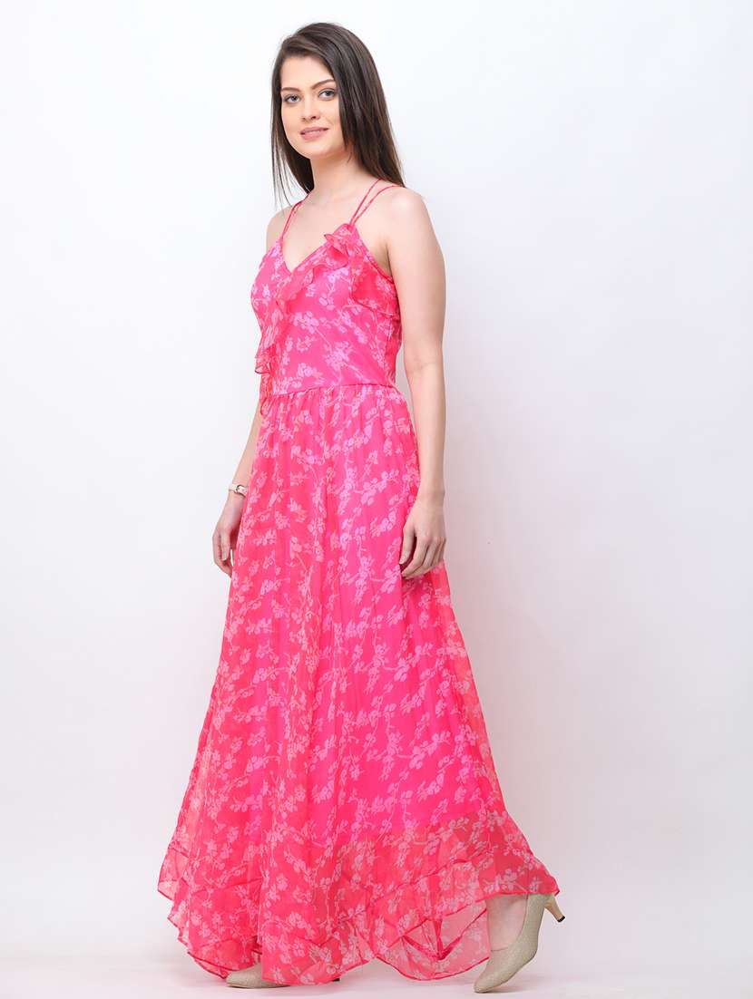 cami neck printed maxi dress - 18341973 -  Standard Image - 1