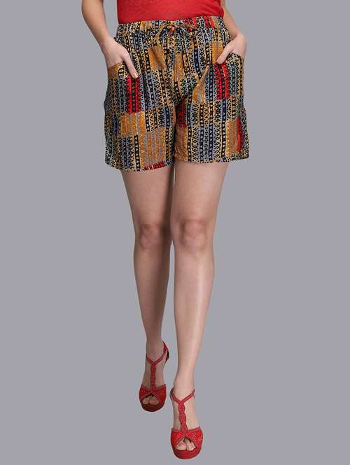drawstring printed short - 18341993 - Standard Image - 0