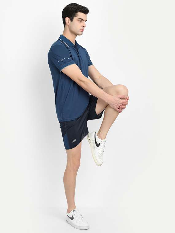 navy-blue solid short - 18342138 - Standard Image - 4
