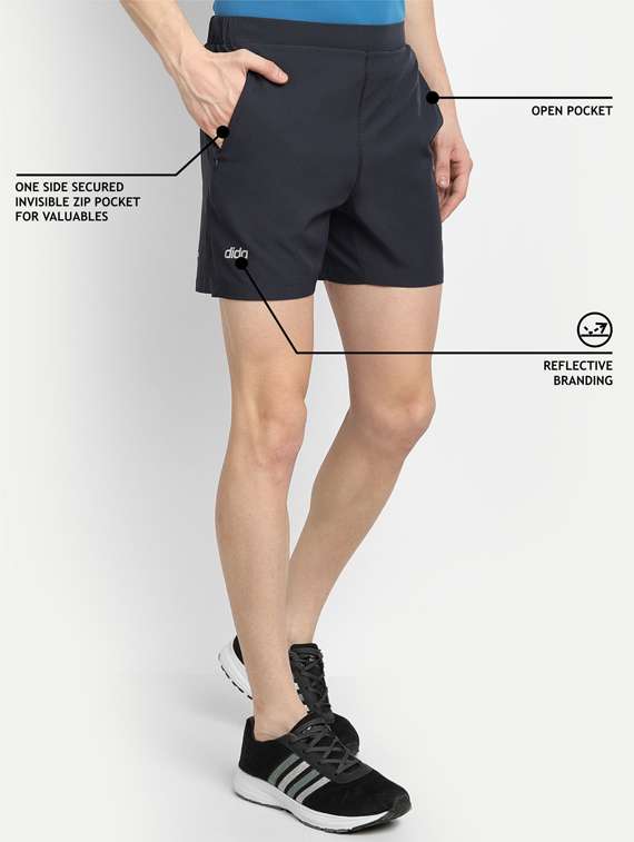navy-blue solid short - 18342149 - Standard Image - 1