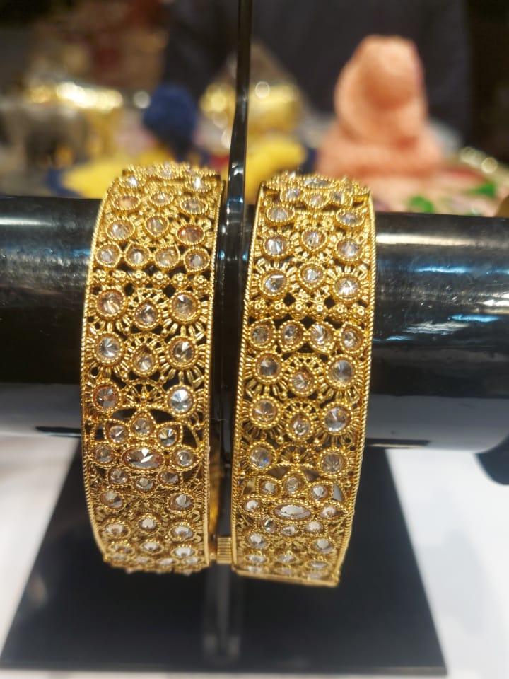 gold plated bangle set - 18342692 - Standard Image - 1