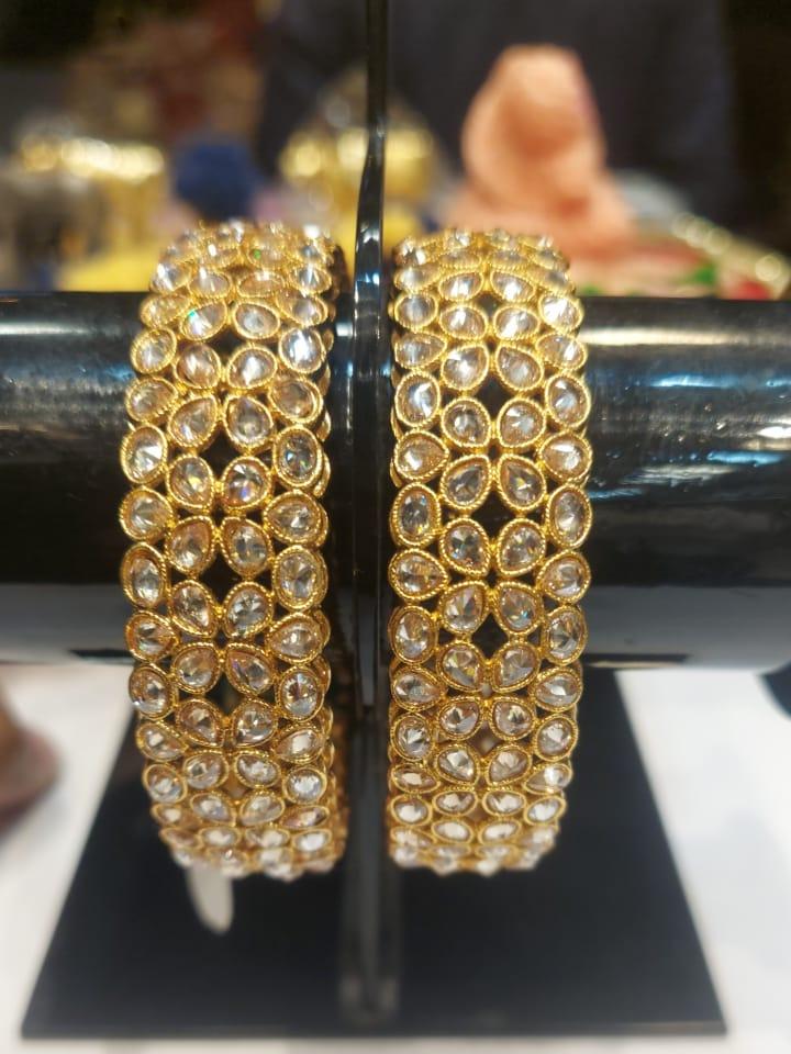 gold plated bangle set - 18342693 - Standard Image - 1