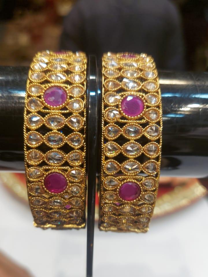 gold plated bangle set - 18342694 - Standard Image - 1