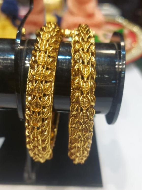 gold plated bangle set - 18342695 - Standard Image - 1