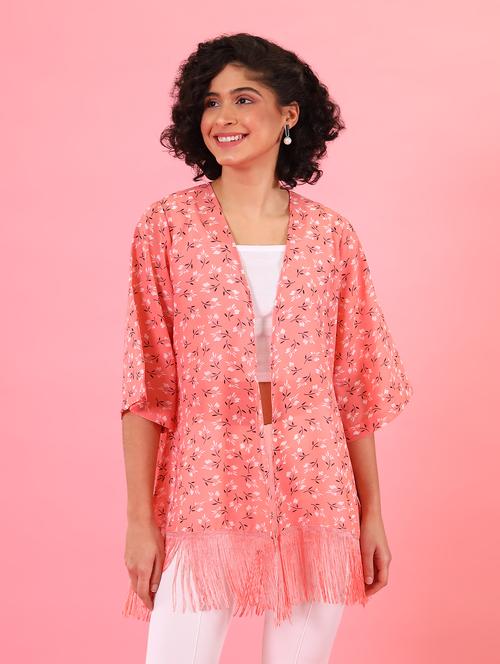 kimono sleeved floral regular shrug - 18343310 -  Standard Image - 0