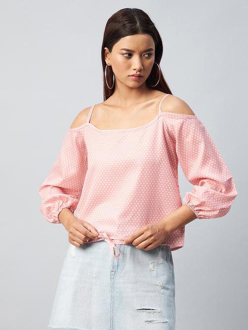 women pink printed round neck top - 18343420 -  Standard Image - 0