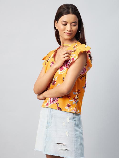 women's straight v neck top - 18343423 -  Standard Image - 0