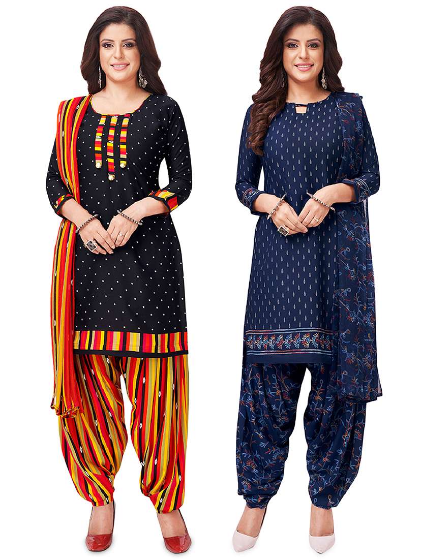 set of 2 unstitched salwar suit set