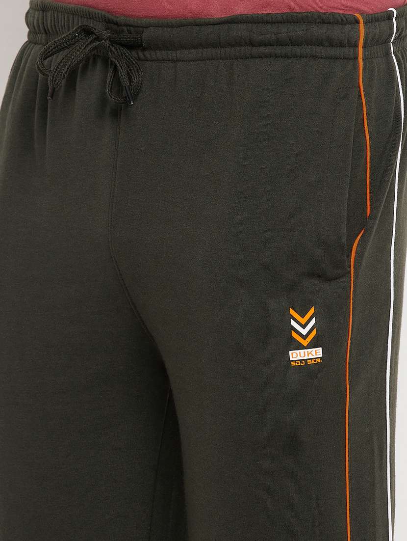 olive-green solid track pant - 18344691 -  Standard Image - 4