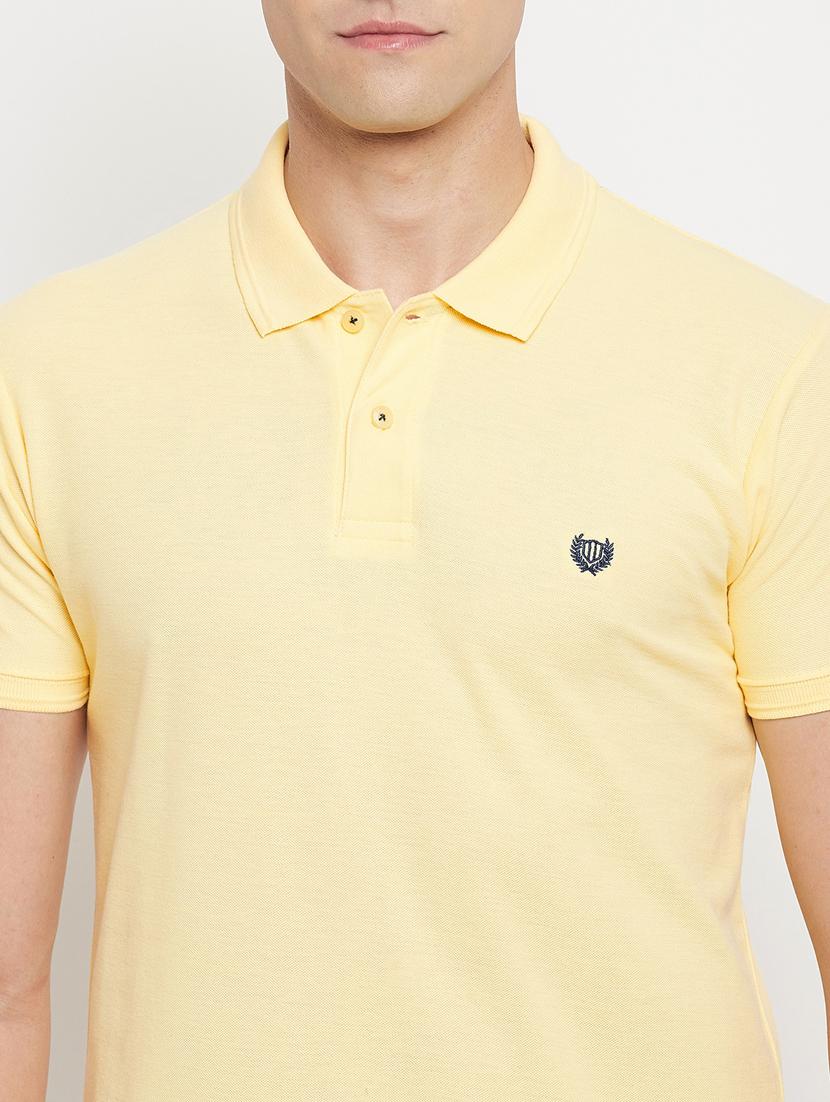 yellow solid polo t-shirt - 18344724 - Standard Image - 4