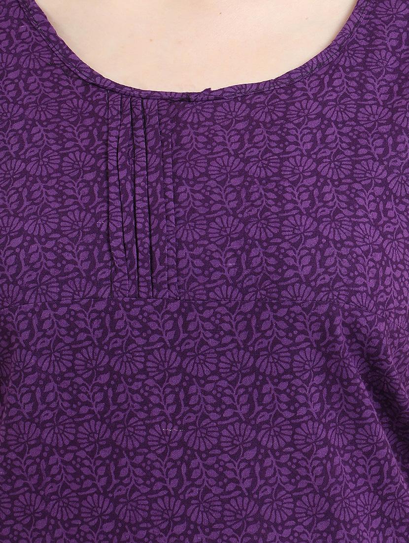 round neck printed sleepshirt - 18345118 - Standard Image - 4