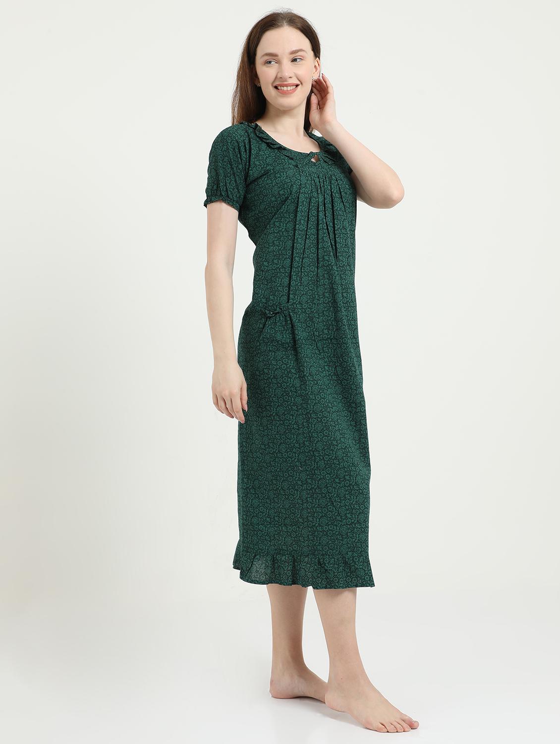 round neck printed sleepshirt  - 18345125 -  Standard Image - 1