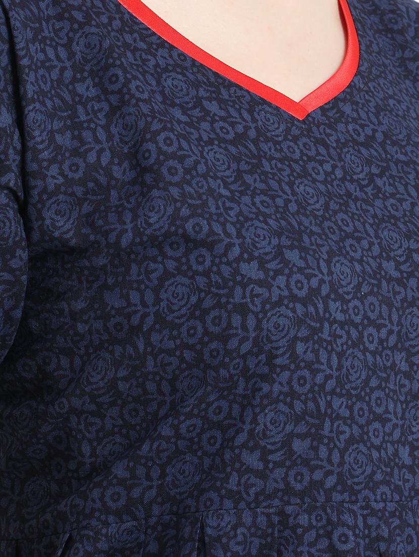 v-neck printed sleepshirt - 18345126 - Standard Image - 4