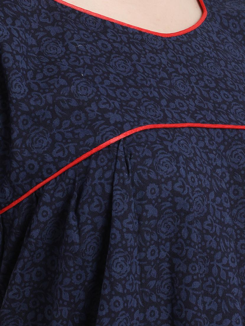 round neck printed sleepshirt - 18345136 - Standard Image - 4