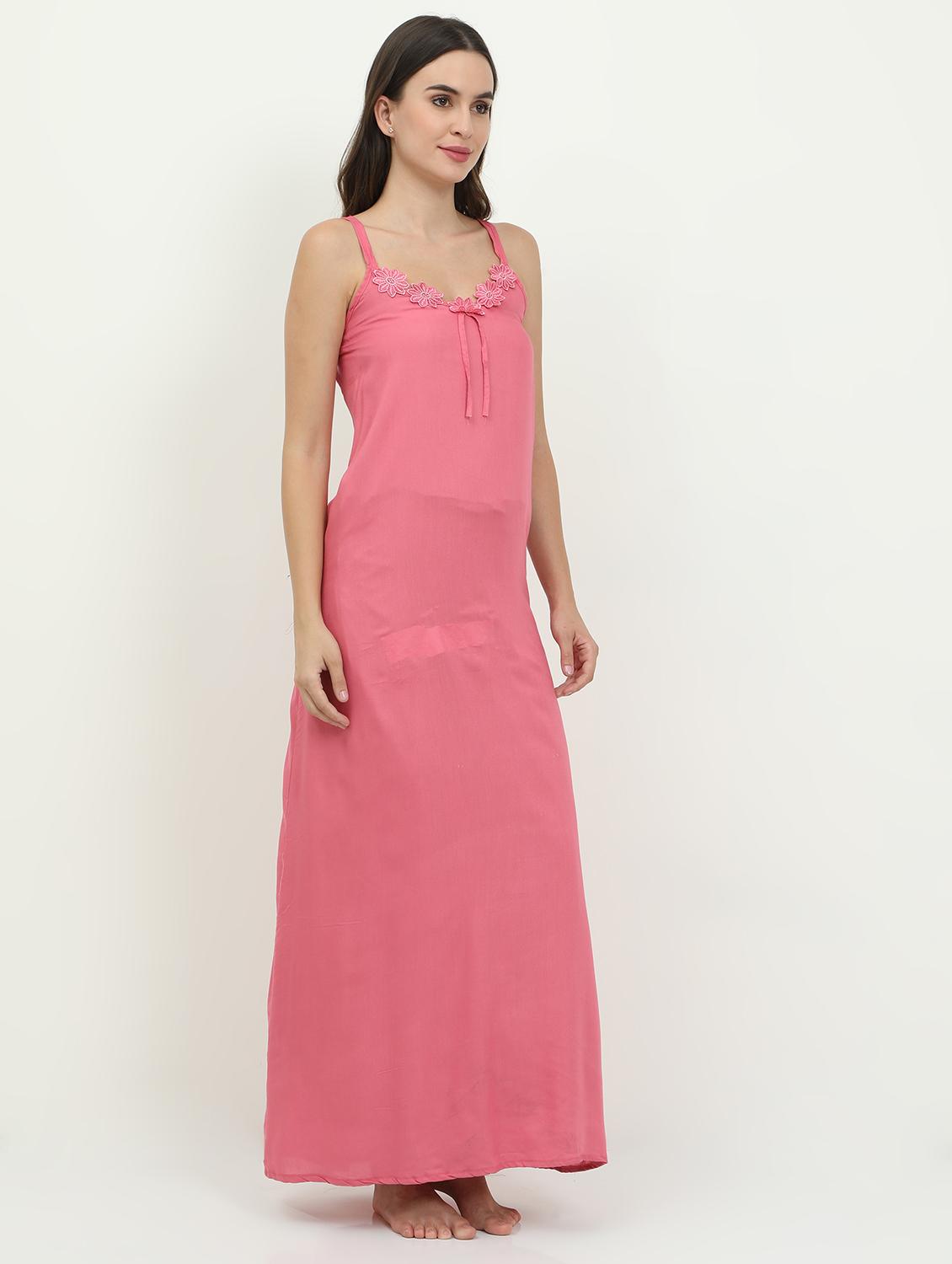 cami neck solid nighty - 18345149 - Standard Image - 1