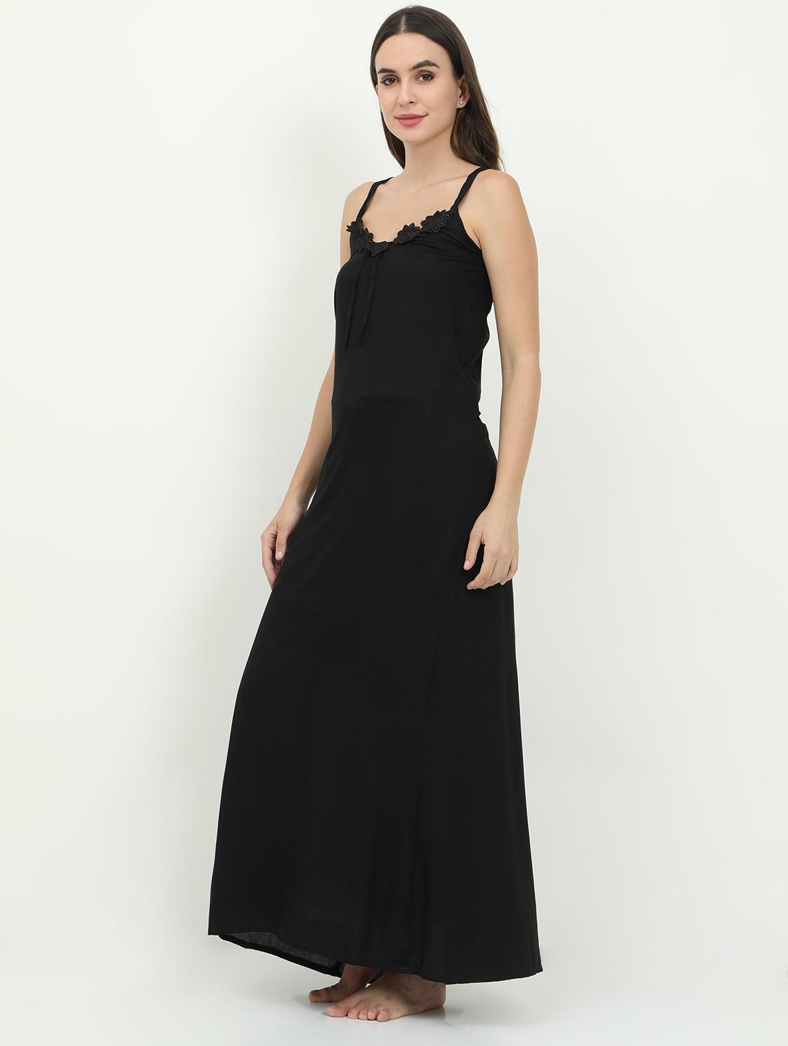 cami neck solid nighty - 18345151 - Standard Image - 1