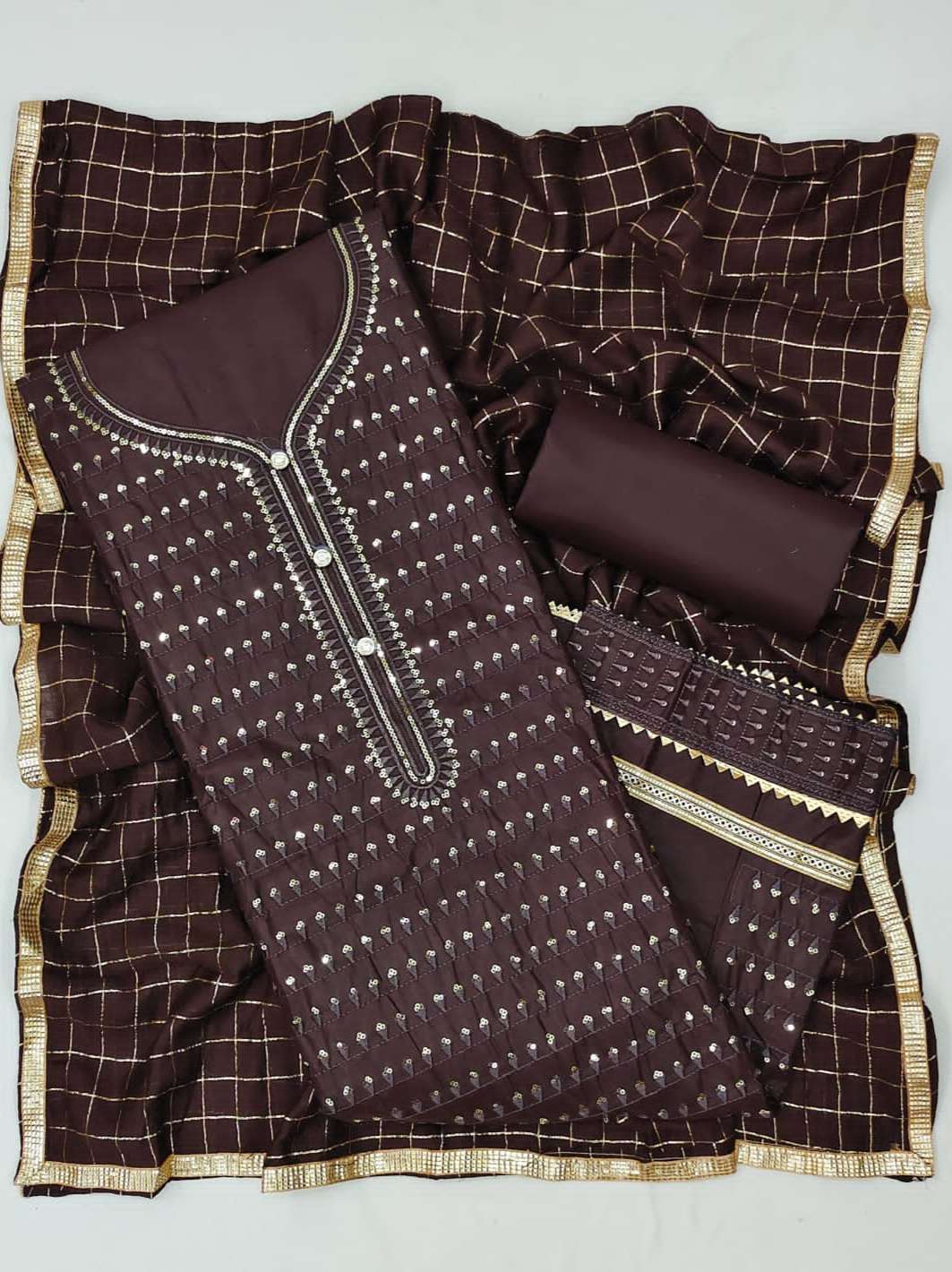 this is unstiched salwar suit material  - 18345240 -  Standard Image - 4