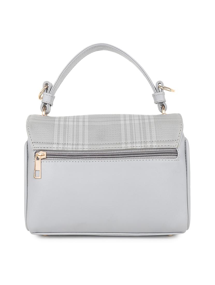 grey checkered regular sling bag - 18345248 - Standard Image - 1