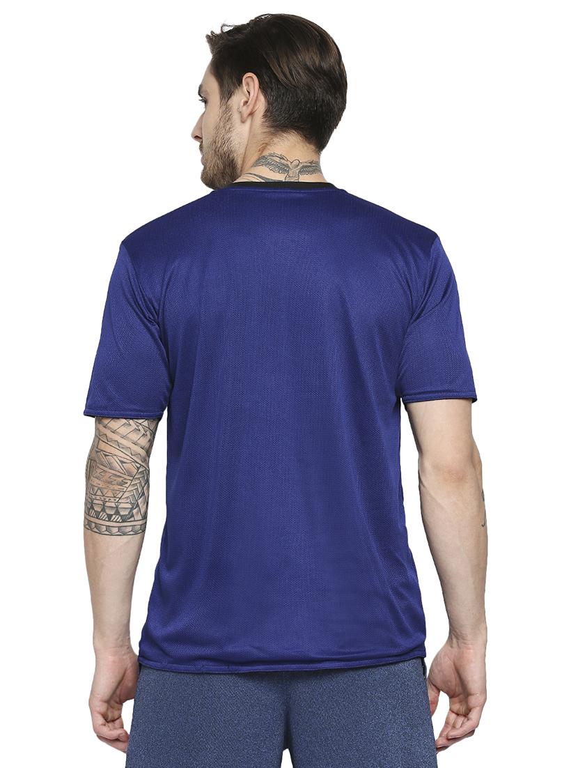 blue solid t-shirt - 18345435 -  Standard Image - 1