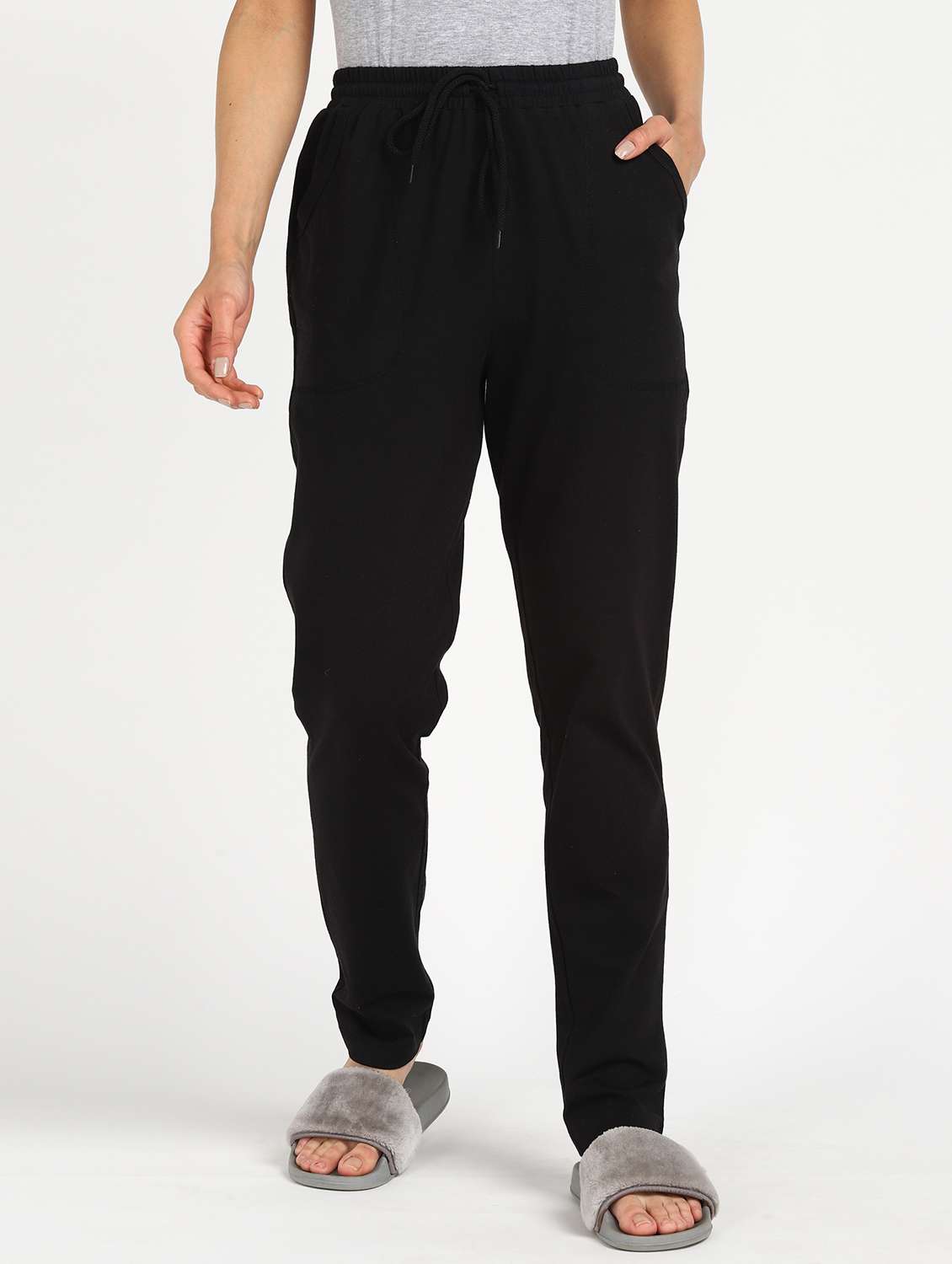 drawstring waist solid pajama