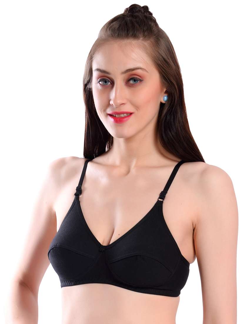 black solid t-shirt bra - 18345555 -  Standard Image - 1