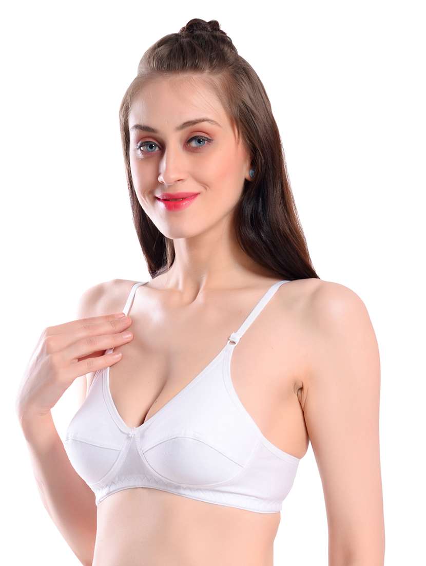 white solid t-shirt bra - 18345557 -  Standard Image - 1