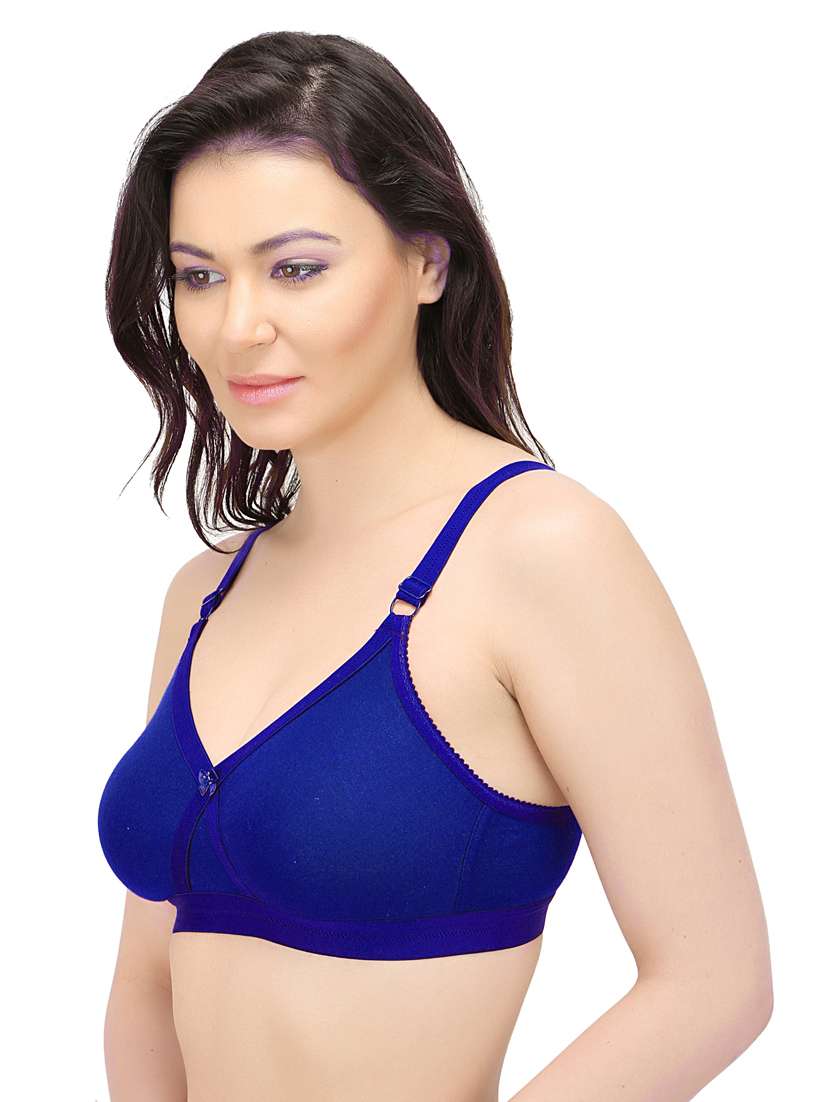 blue solid t-shirt bra - 18345574 -  Standard Image - 1