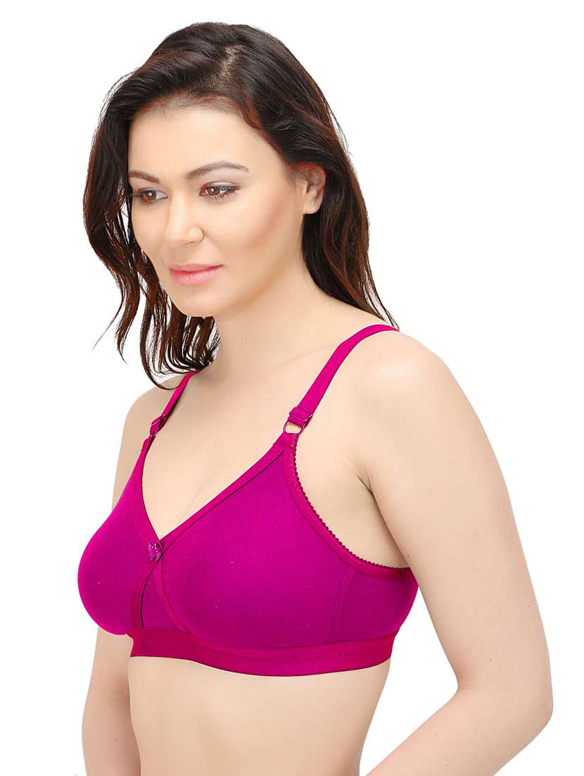 pink solid t-shirt bra - 18345576 -  Standard Image - 1