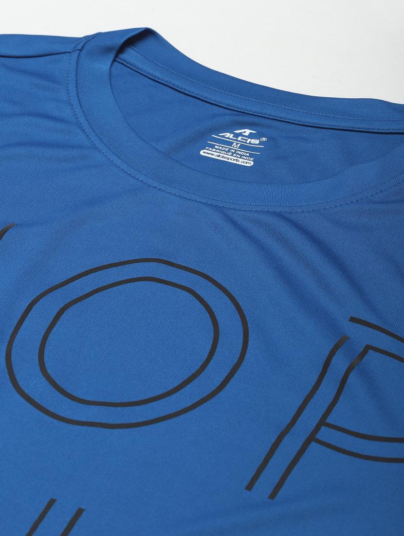 blue front-printed t-shirt - 18346291 - Standard Image - 4