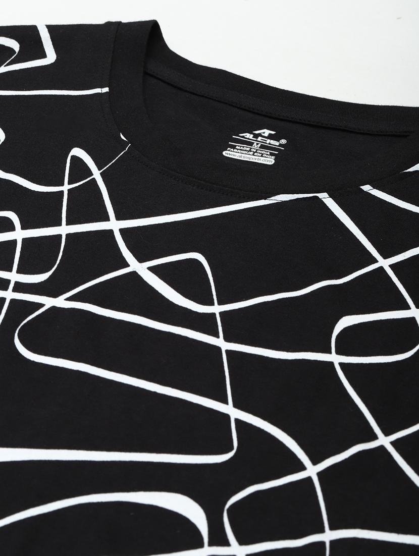 black front-printed t-shirt - 18346304 - Standard Image - 4