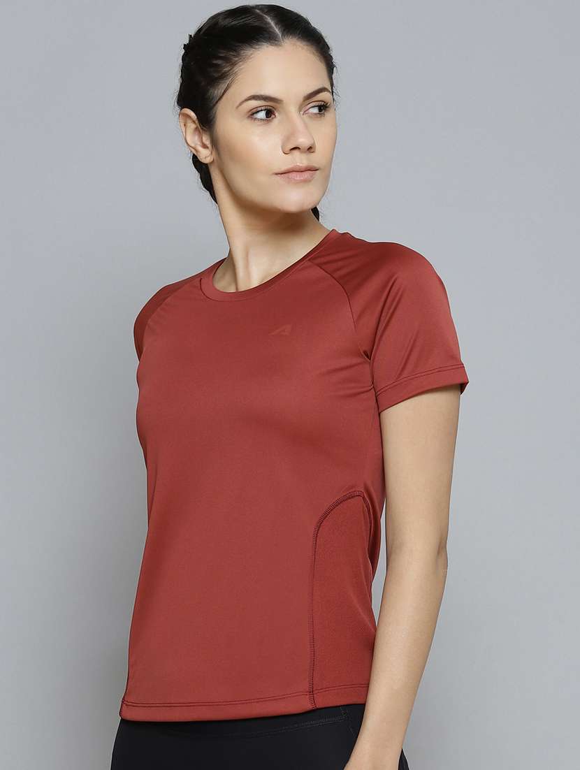 Round Neck Solid Sports Tee - 18346355 -  Standard Image - 1