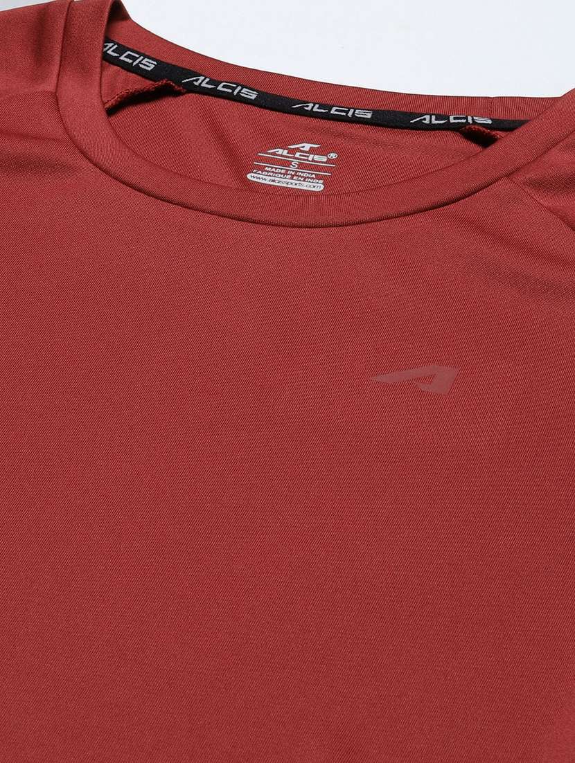 Round Neck Solid Sports Tee - 18346355 -  Standard Image - 4