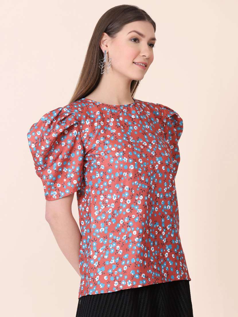 women's straight round neck top - 18346893 -  Standard Image - 1