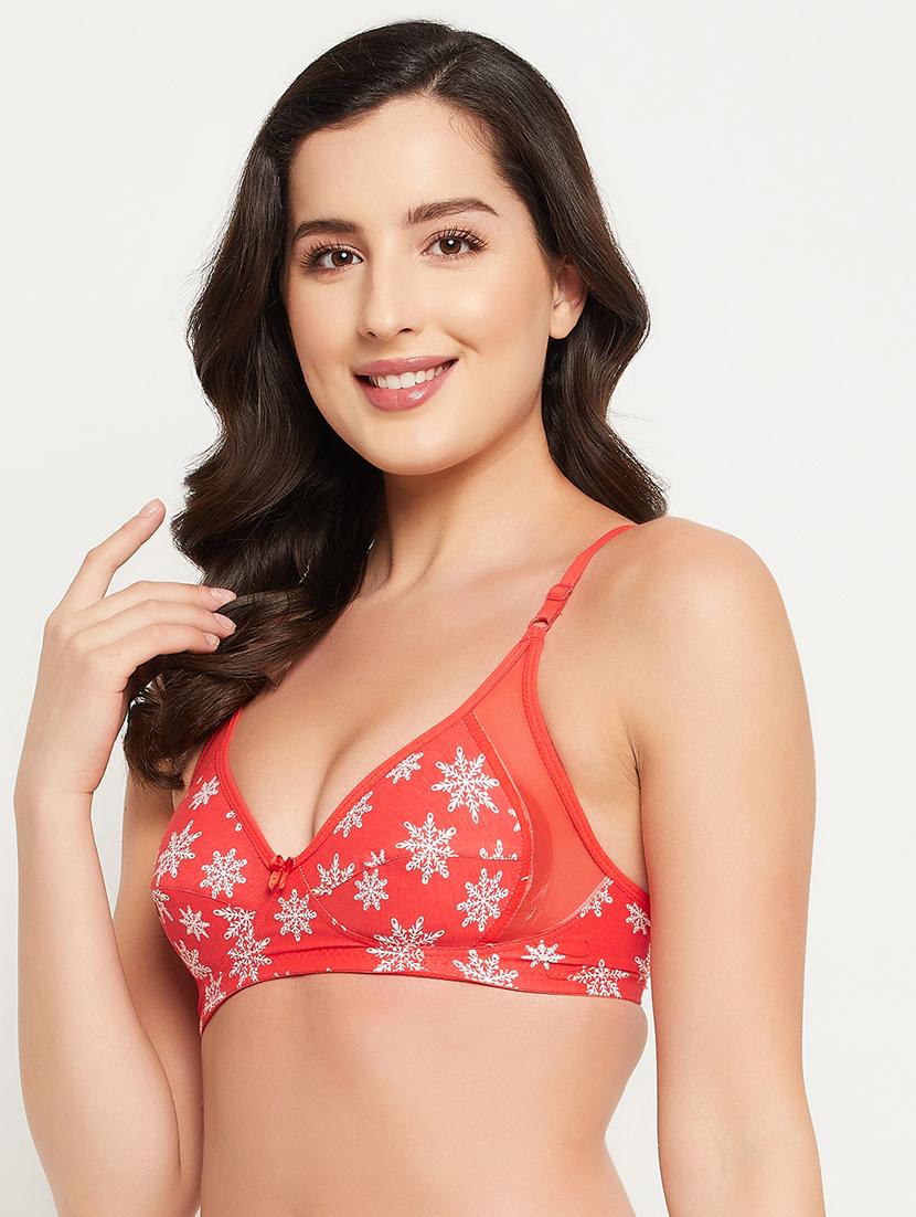 red printed regular bra - 18346942 - Standard Image - 1