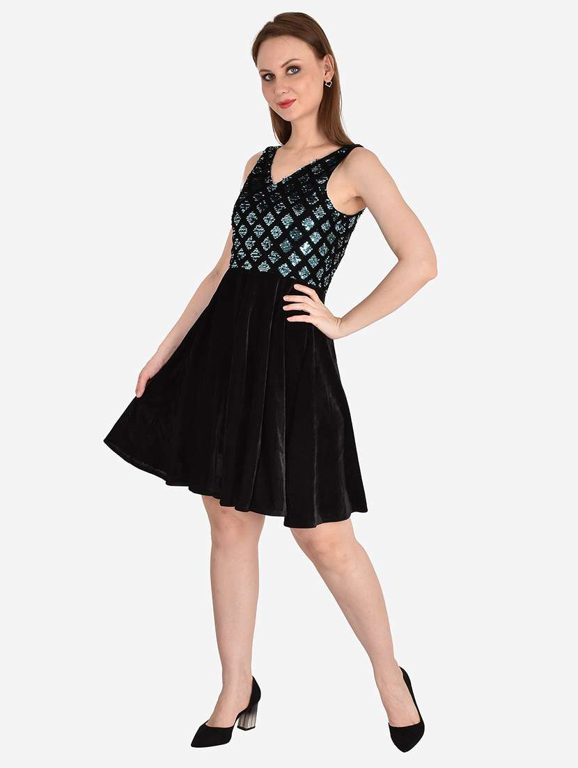 women's fit & flare animal print dress - 18347300 -  Standard Image - 1