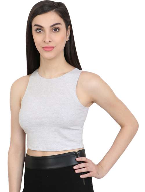 sleeveless solid regular top - 18347412 - Standard Image - 0