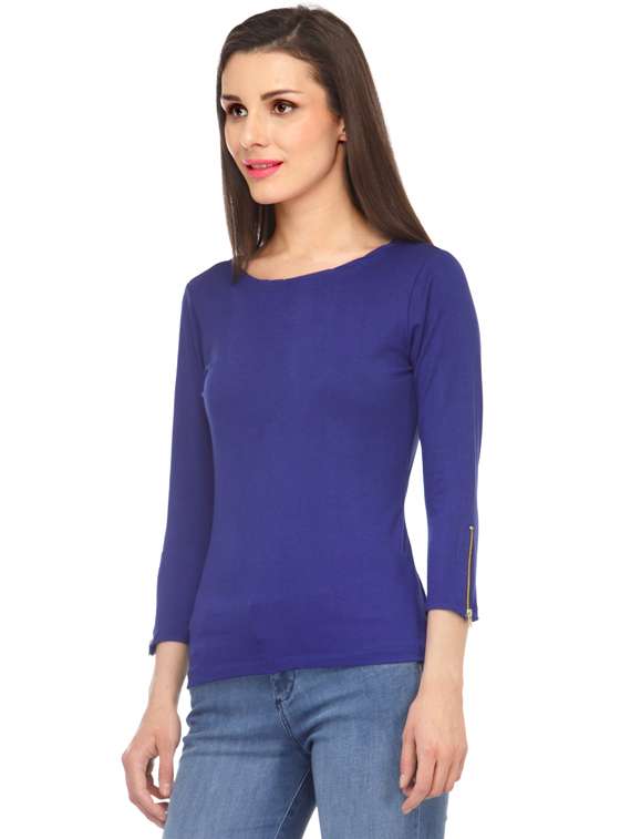long sleeved solid regular top - 18347441 -  Standard Image - 1