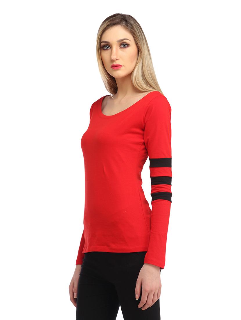 long sleeved solid regular top - 18347490 - Standard Image - 1