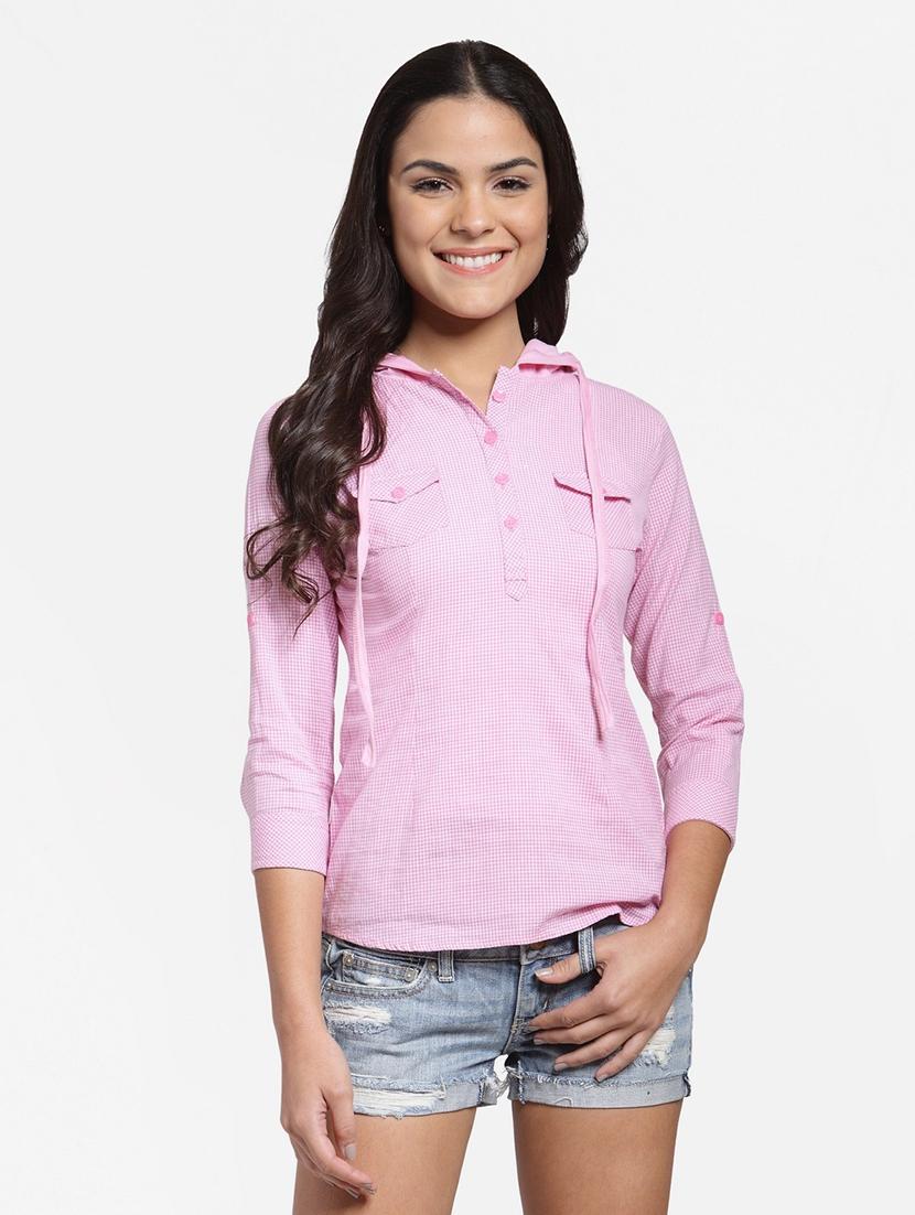hooded neck solid top  - 18347545 -  Zoom Image - 0