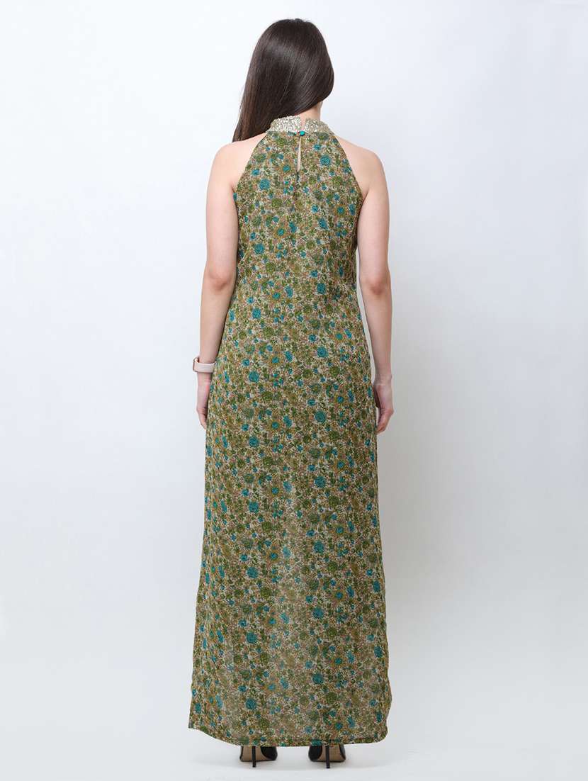 halter neck floral tunic - 18347619 - Standard Image - 4