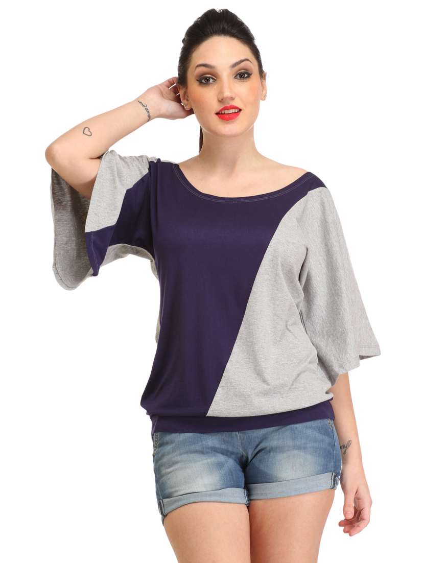 round neck solid top