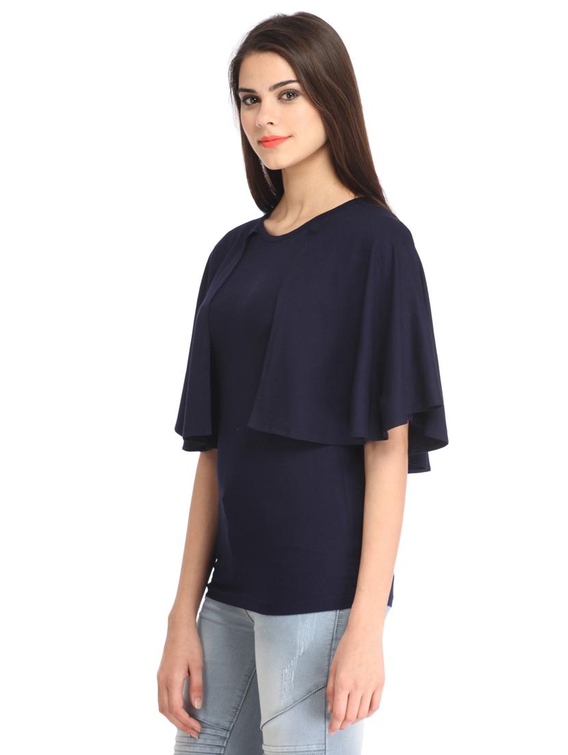 round neck solid  top - 18347774 -  Standard Image - 1