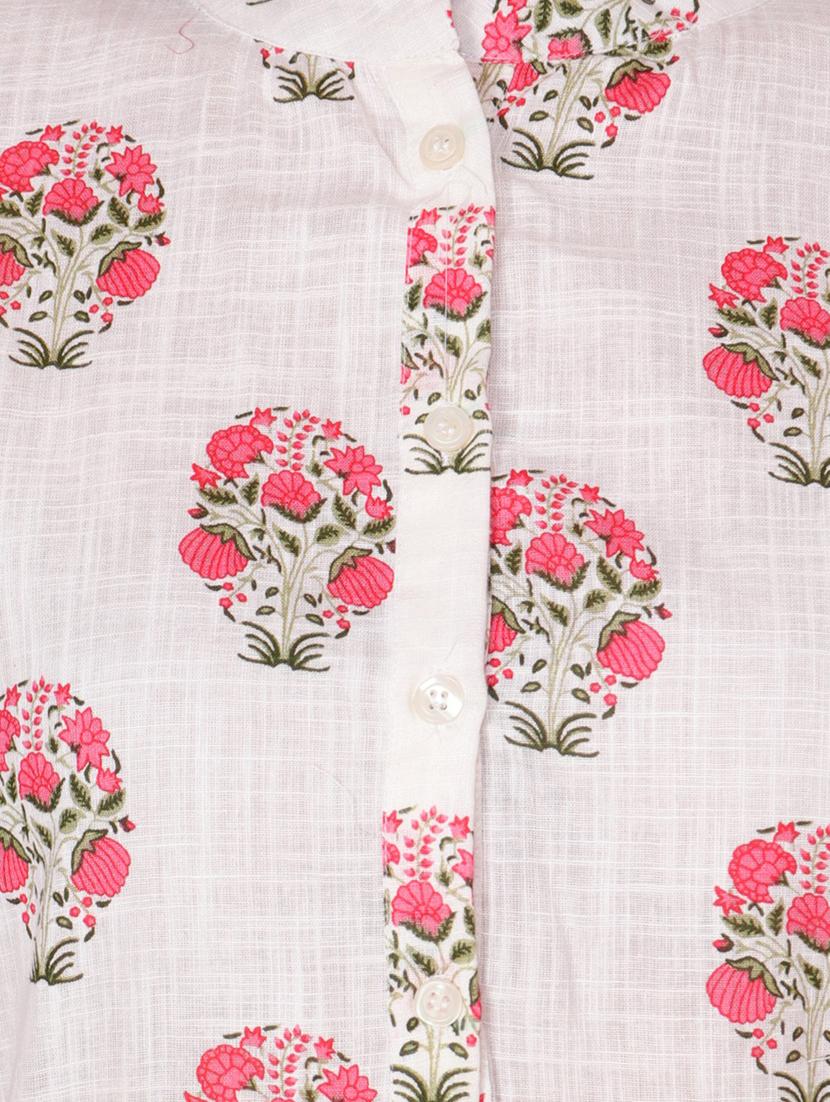 bell-sleeved printed regular tunic - 18347859 -  Standard Image - 4