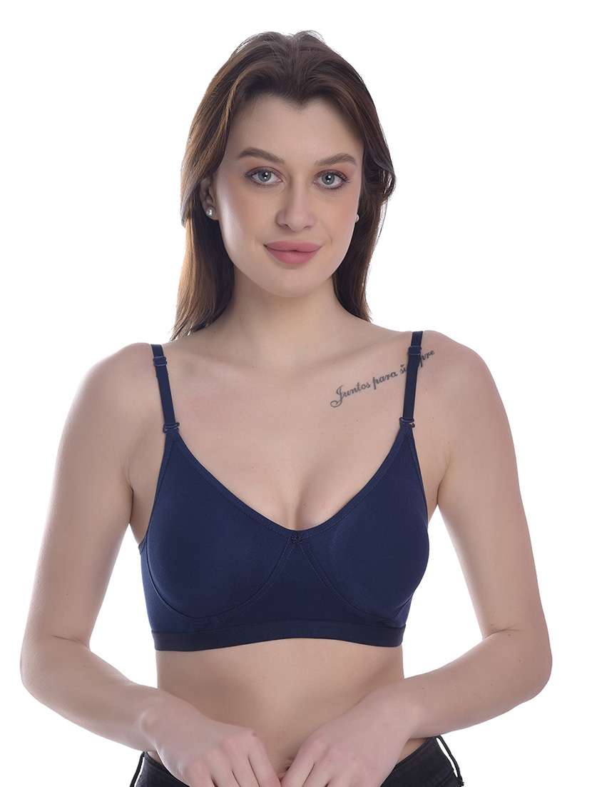 pack of 2 solid regular bra - 18348034 -  Standard Image - 1