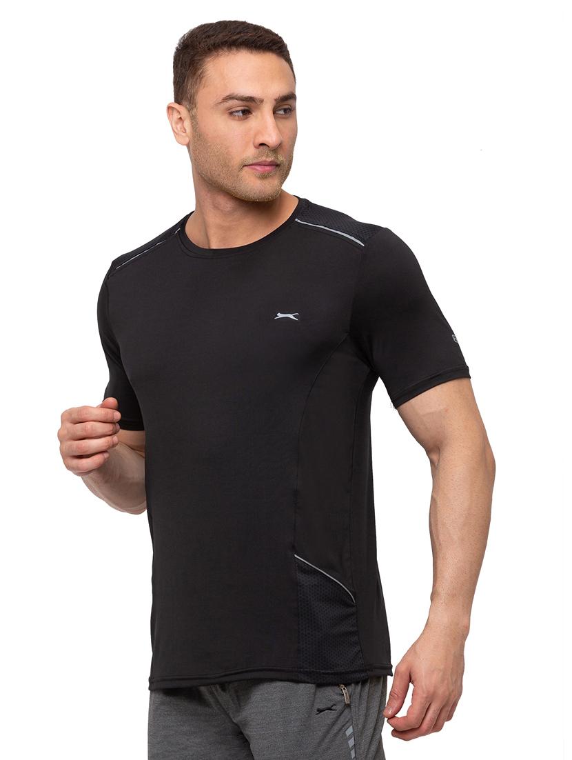 black solid t-shirt - 18349157 - Standard Image - 1