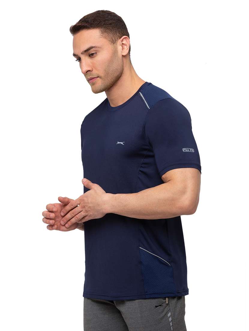 navy blue solid t-shirt - 18349159 -  Standard Image - 1