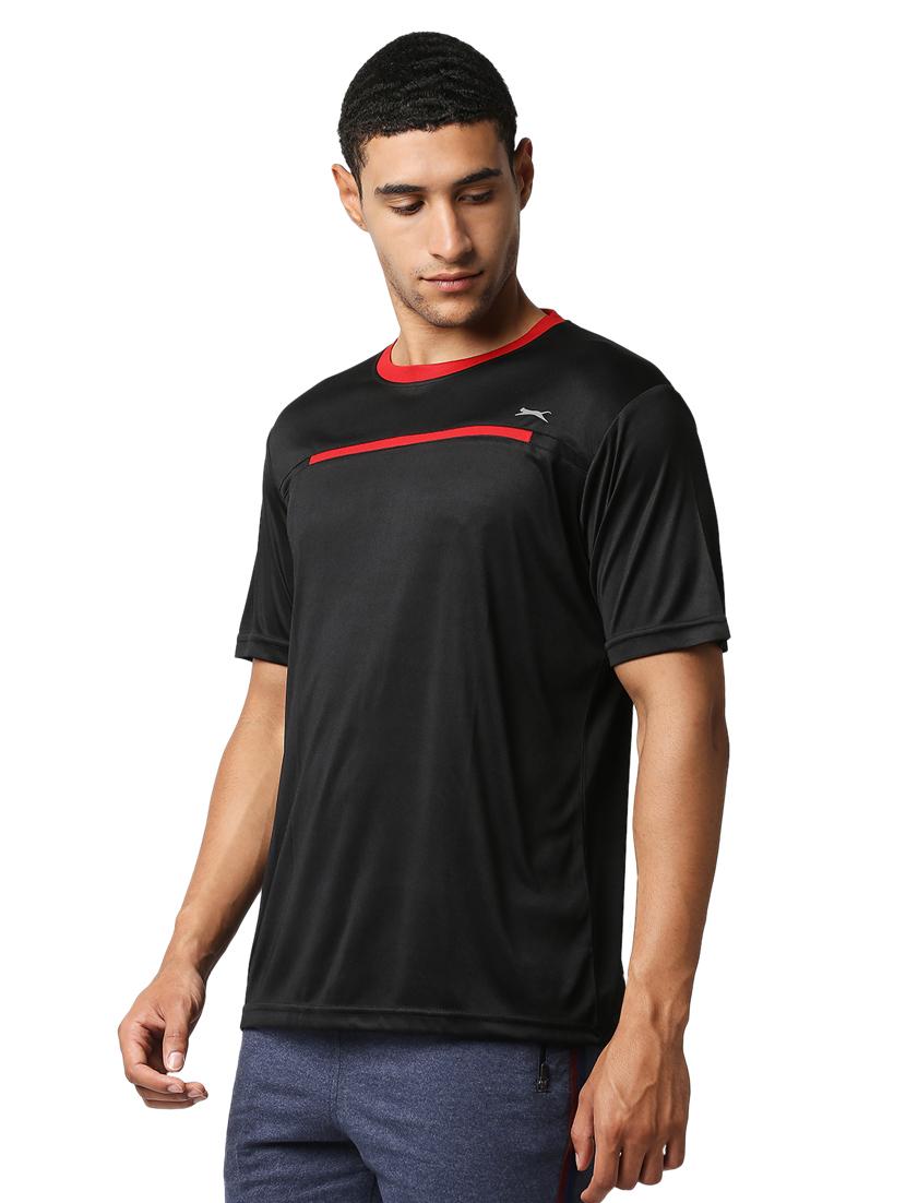 black solid t-shirt - 18349166 - Standard Image - 1